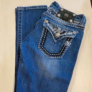 Miss Me Skinny Jean Waist Size 27 Inseam 28 1/2